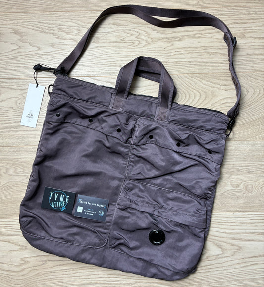 C.P. Company Nylon-B Multi Pocket Lens Logo Violet Blue Crossbody/Shoulder Tote Bag