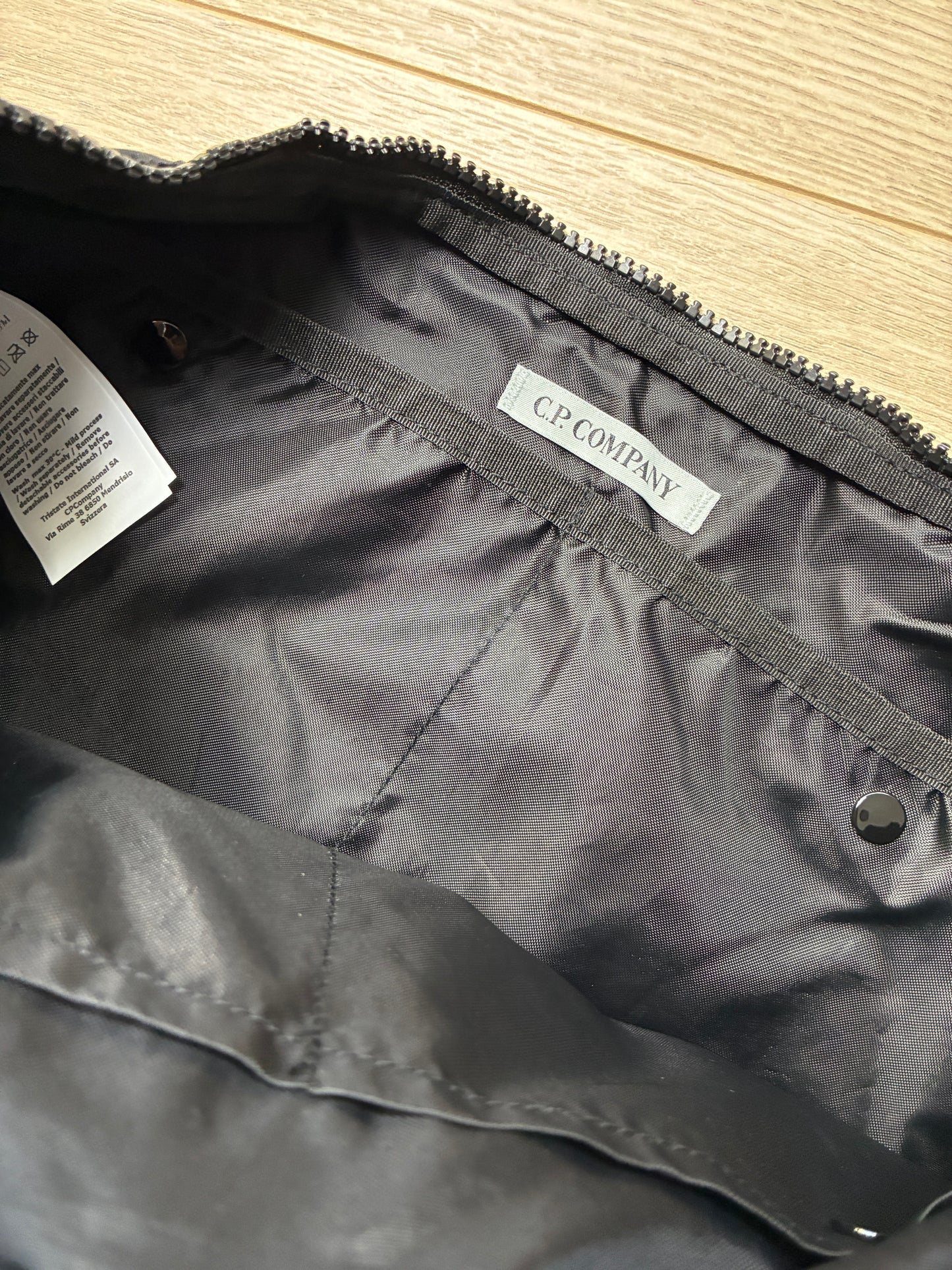 C.P. Company Nylon-B Multi Pocket Lens Utility Pack Black Crossbody/Shoulder Tote Bag