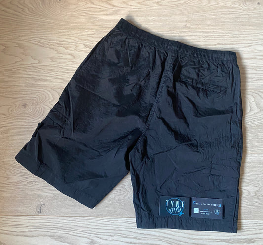 Stone Island L1721 ‘Type CO’ Nylon Metal Econyl Black Bermuda Cargo Shorts