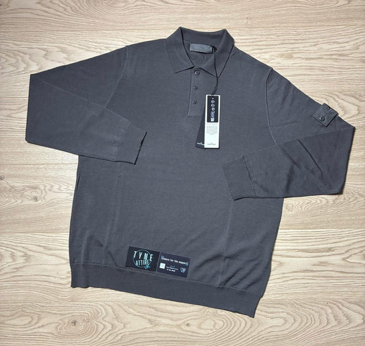 Stone Island Ghost Piece 5100076 Maglia RWS Lana Wool Grey Polo Sweater