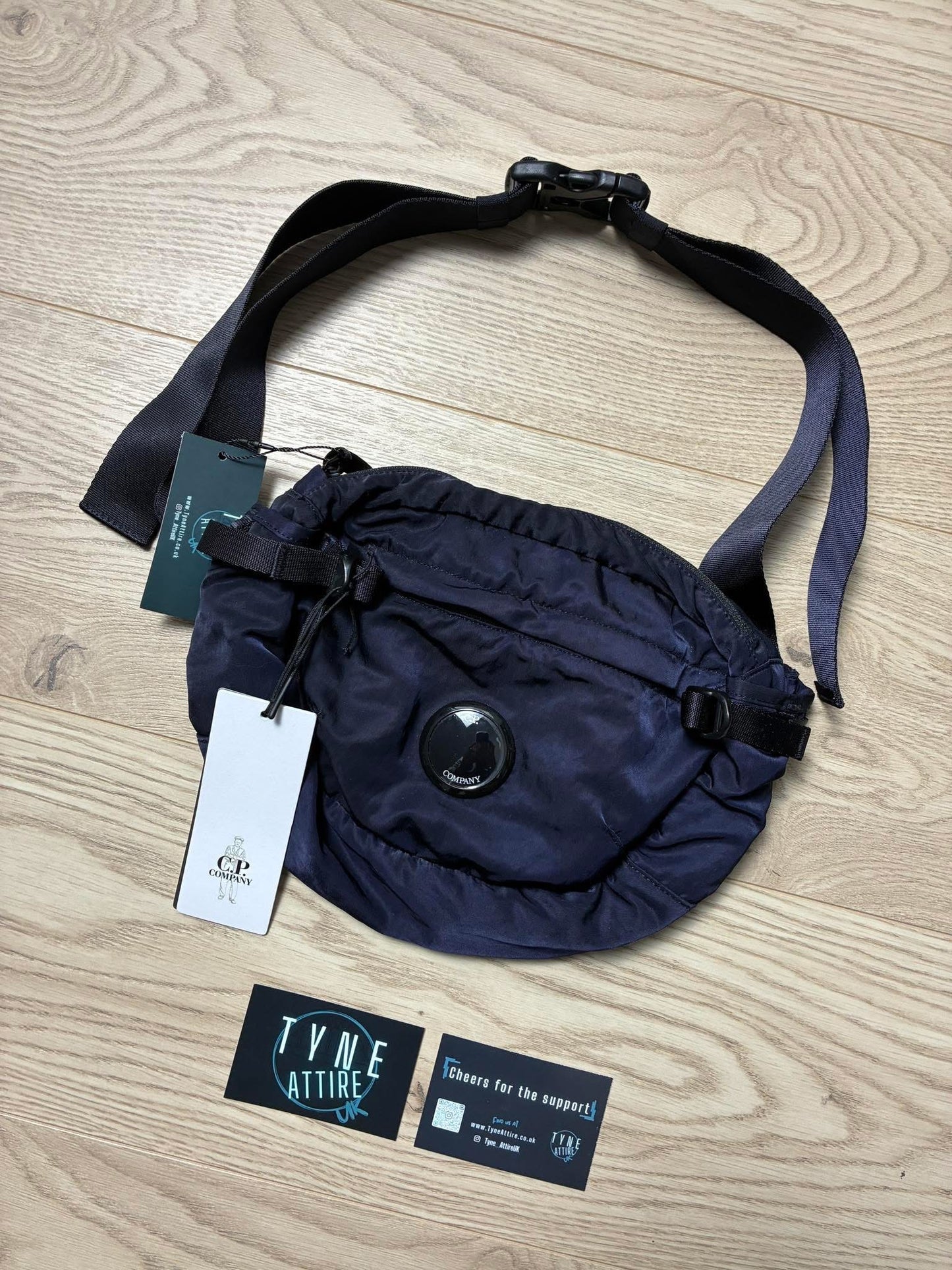 C.P. Company Nylon-B Lens Logo Navy Blue Crossbody/Waist Bag