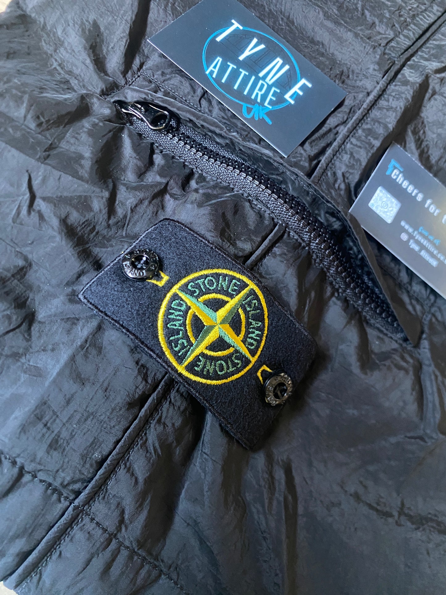 Stone Island L1721 ‘Type CO’ Nylon Metal Econyl Black Bermuda Cargo Shorts