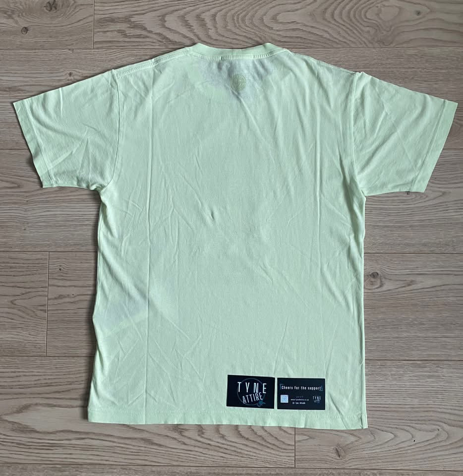Stone Island 2NS92 ‘Abbreviation One’ Box Logo Graphic Light Green Crewneck T-Shirt