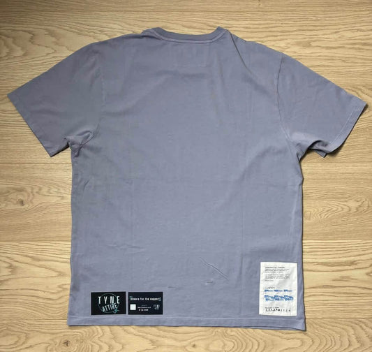 C.P. Company 24/1 Jersey Horizontal Spellout Chest Logo Lavender Crewneck T-Shirt