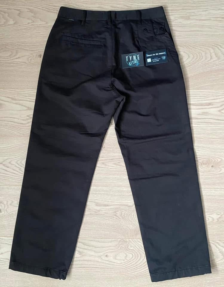 Stone Island Shadow Project 30108 Straight Fit Black Drawstring Cuffed Trousers