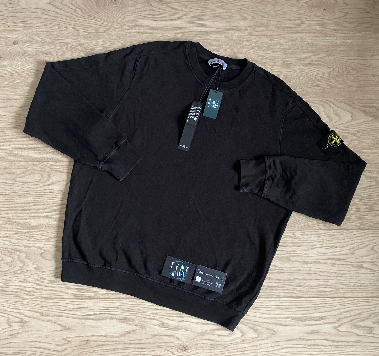 Stone Island 66069 ‘Old’ Treatment GD Cotton Fleece Crewneck Sweater