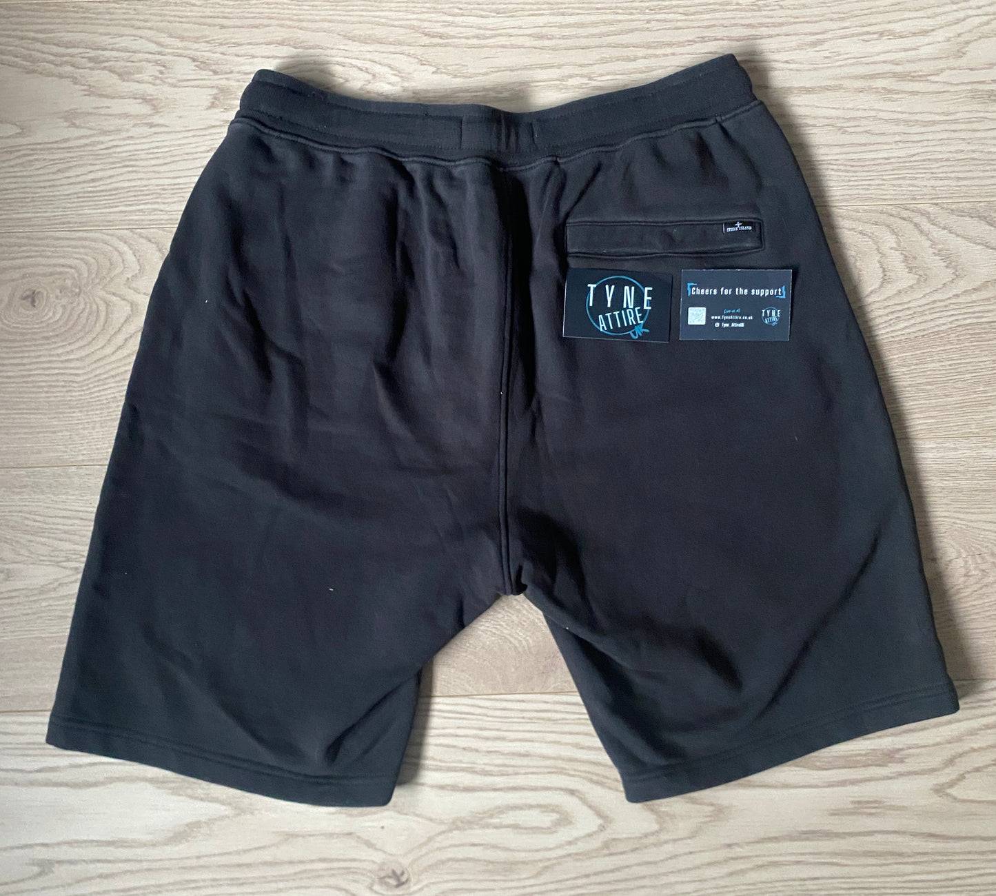Stone Island ‘Ink Three’ Black/Red Shorts & Hoodie Set