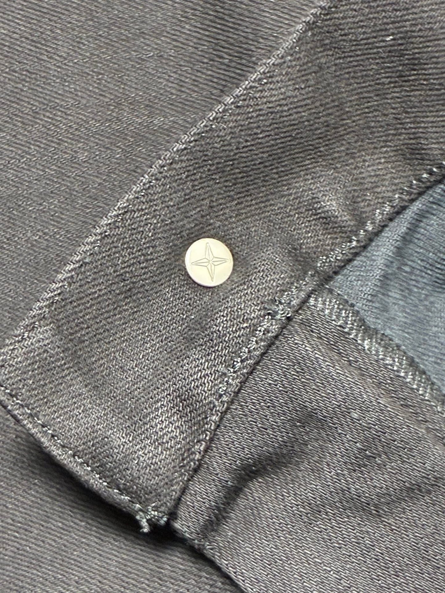 Stone Island J2ZQ1 Patch Logo ‘Type SK’ 5 Pocket Black Denim