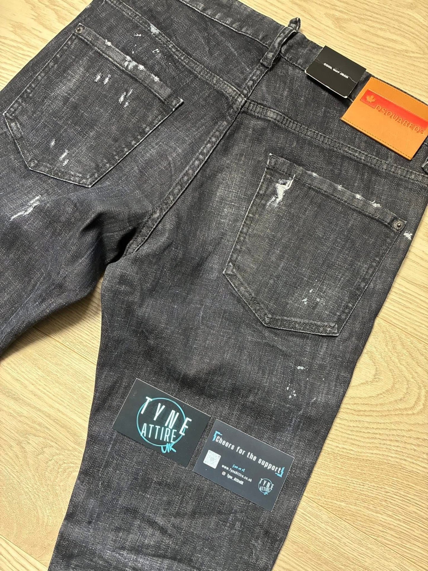 Dsquared DSQ ‘Cool Guy’ Distressed Effect Black Denim Jeans