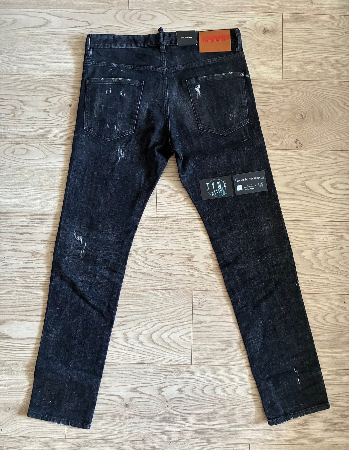 Dsquared DSQ ‘Cool Guy’ Distressed Effect Black Denim Jeans