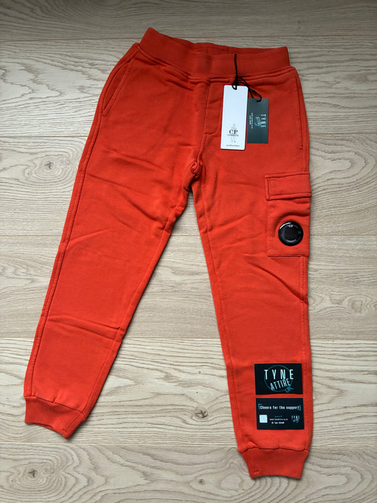 C.P. Company Junior Pocket Lens Pumpkin Orange Cargo Joggers