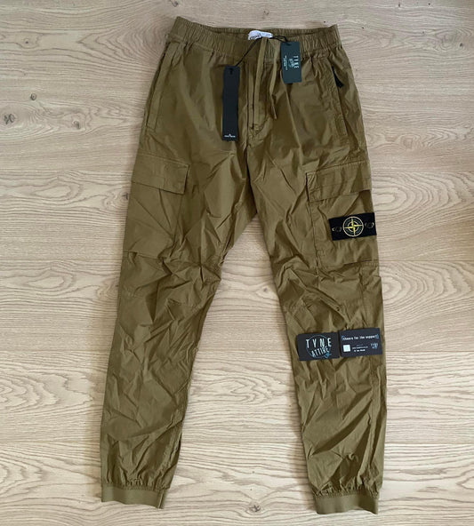 Stone Island 31303 Tela Paracute Type RE-T Dark Beige Cuffed Cargos