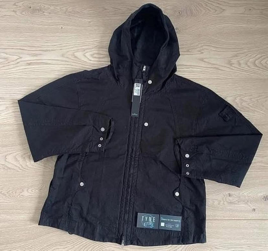 Stone Island Shadow Project 40617 Co/Ny Ripstop TC Black Short Parka Jacket