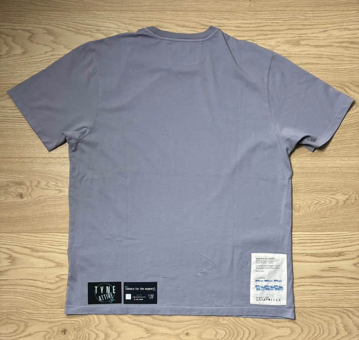 C.P. Company 24/1 Jersey Horizontal Spellout Chest Logo Lavender Crewneck T-Shirt