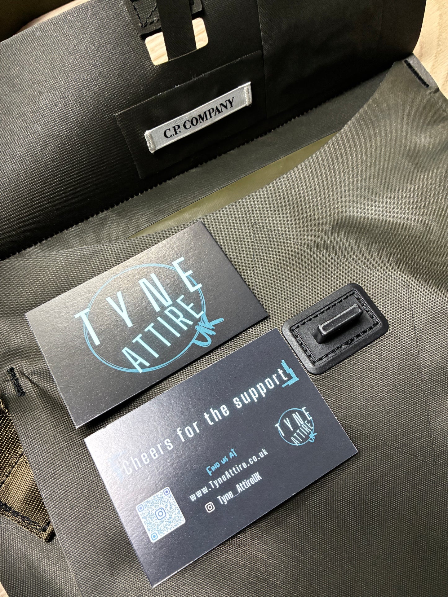 C.P. Company Embroidered Spellout Logo Ivy Green Crossbody/Waist Bag