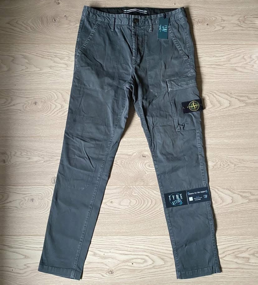 Stone Island ‘Type SL’ Charcoal Grey Side Pocket Cargo Trousers