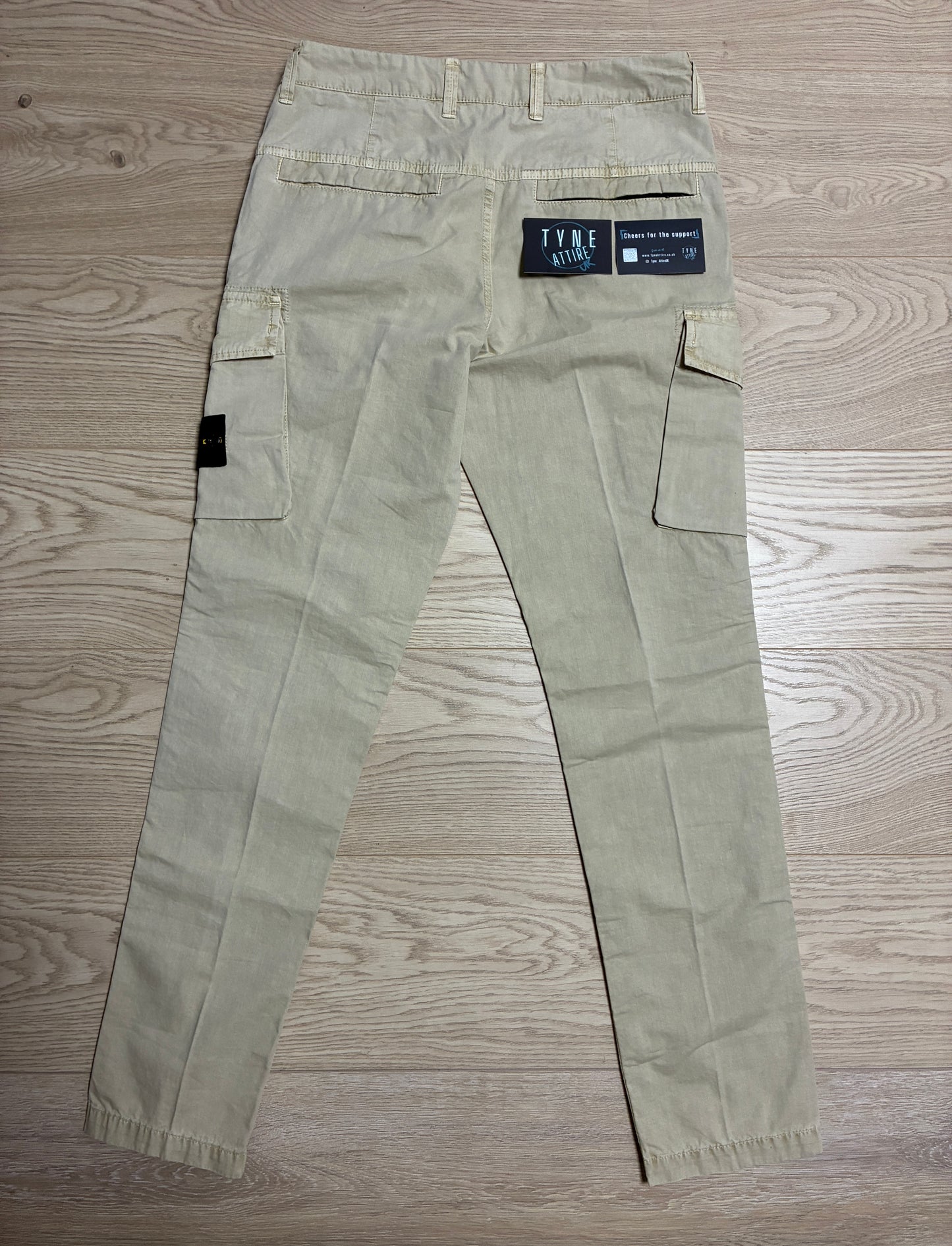 Stone Island 318WA ‘Type SL’ Garment Dyed Beige Cargo Trousers