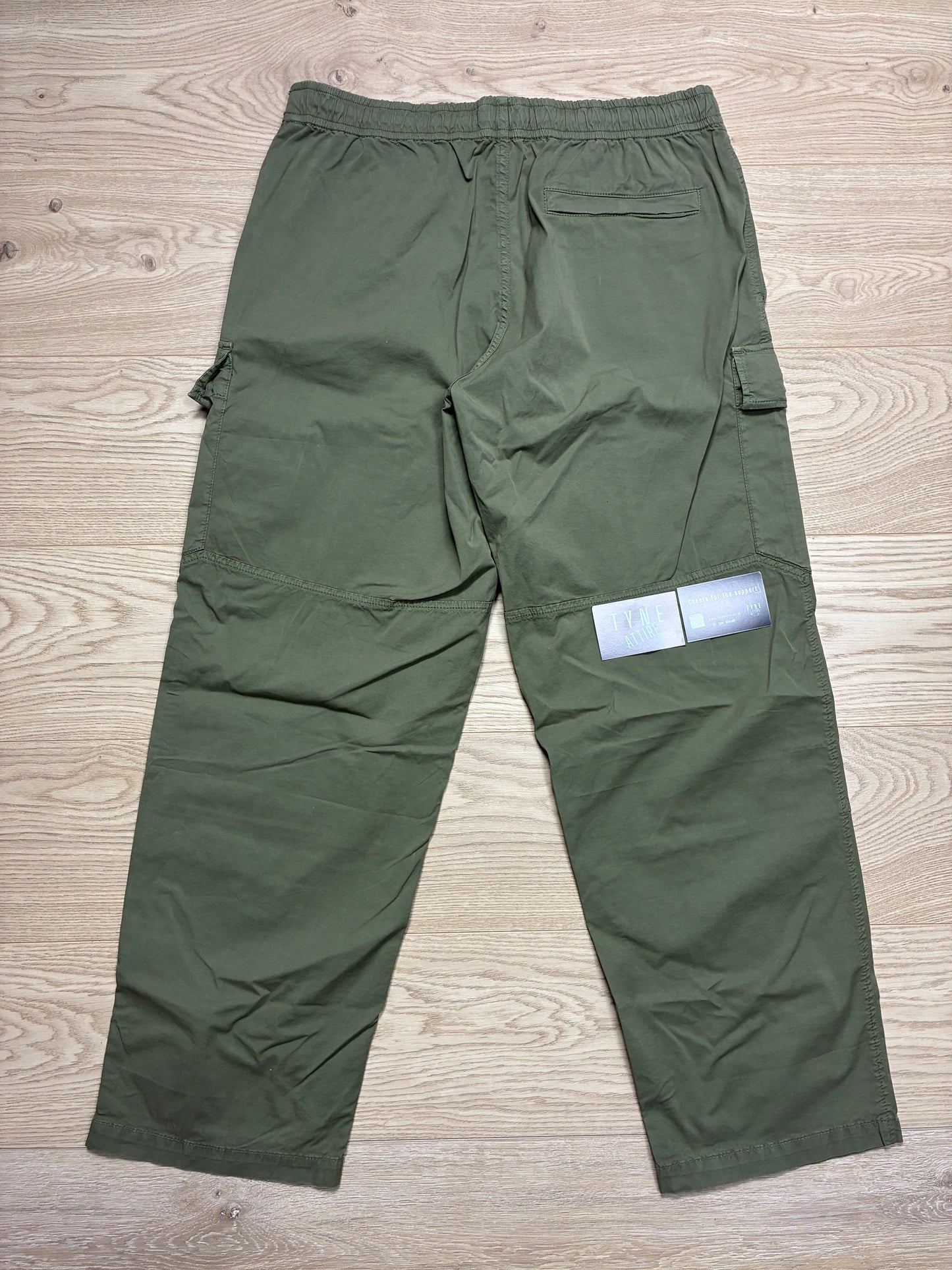 Stone Island 3100020 Stretch Organic Cotton Twill ‘Type LO’ Sage Green Cargo Trousers
